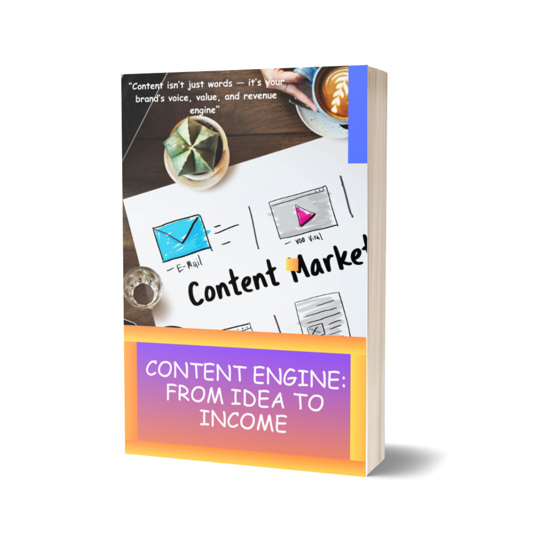 Content Engine: From Idea to Income Quick E-Book For Marketers