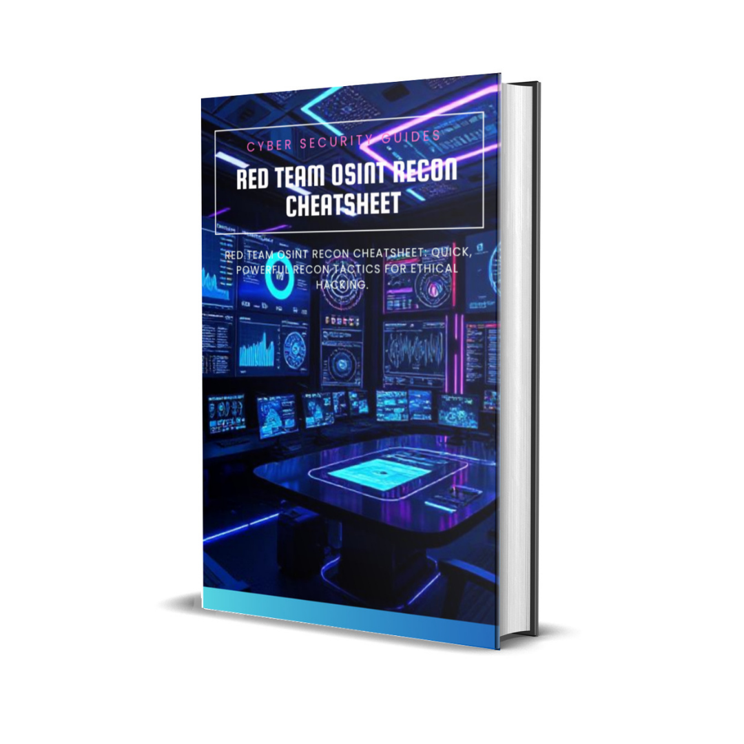 Red Team OSINT Recon Cheatsheet For Cyber Security Guide