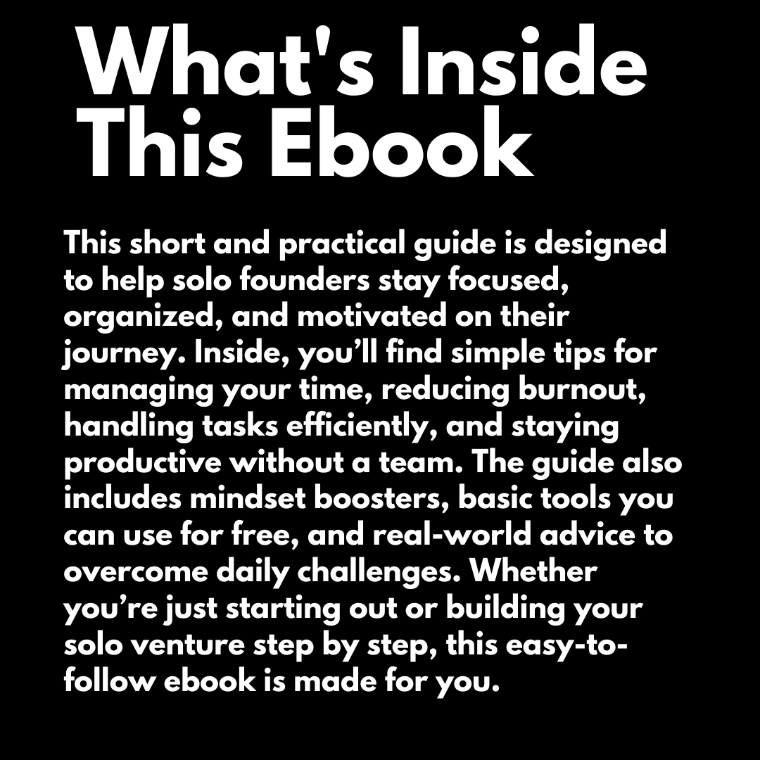 Solo Founder Survival Guide For Entrepreneur