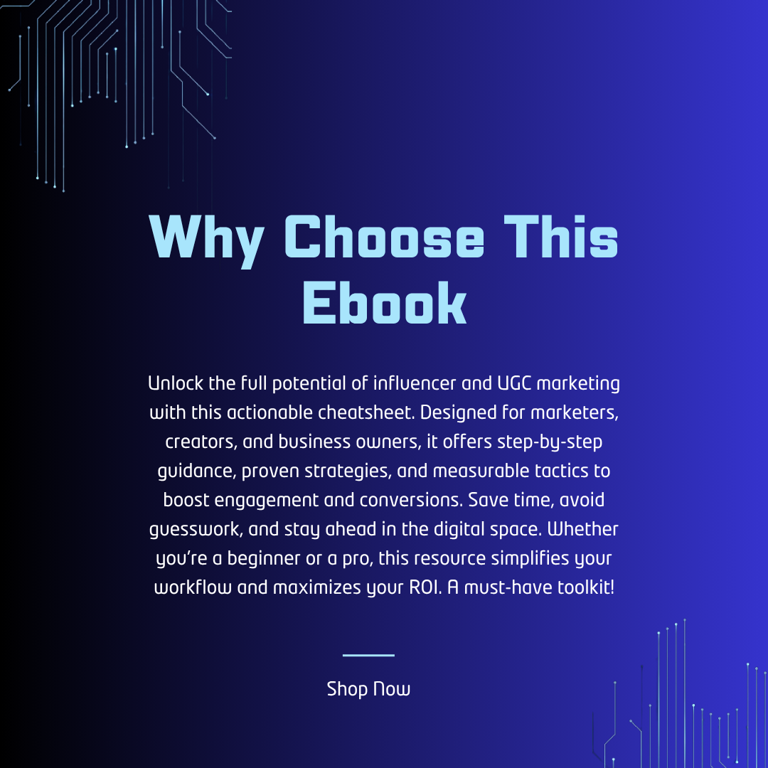 Influencer & UGC Marketing Cheat sheet + Checklist For Marketing