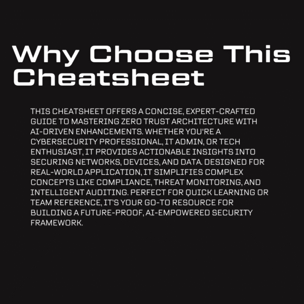 Zero Trust Architecture with AI Enforcement Cheatsheet - Image 3