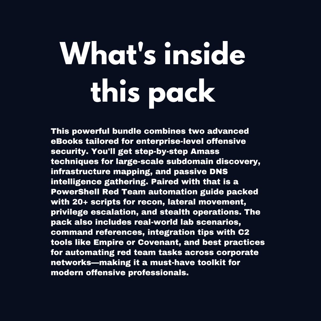Corporate Red Team Recon Pack For Cybersecurity