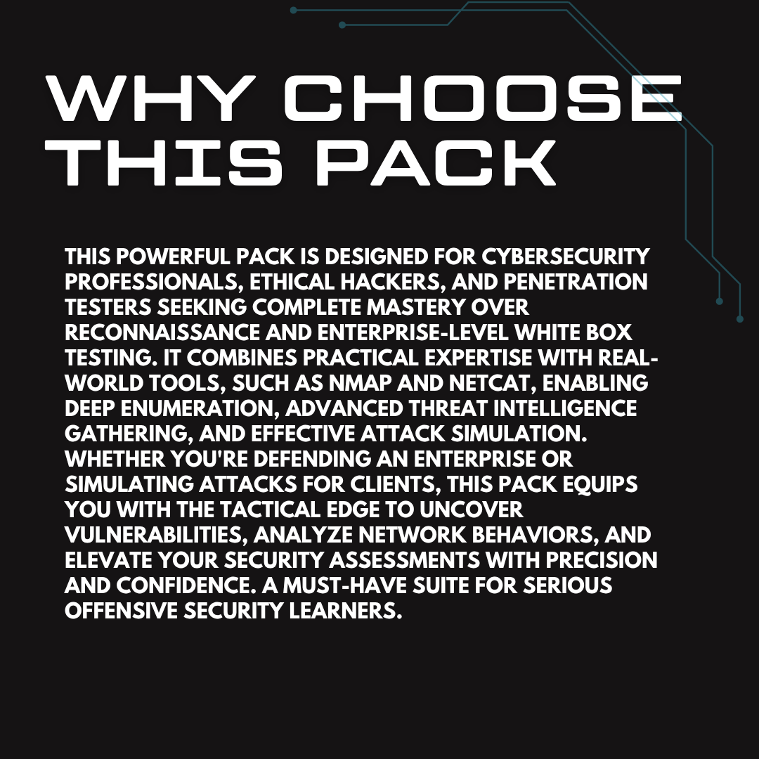 Red Team Mastery Pack: Netcat, Nmap & White Box Testing