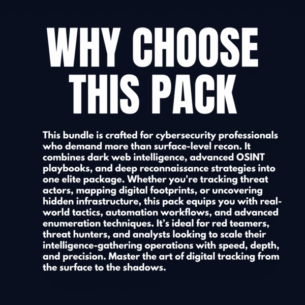 The Black Recon Playbook (3 In One Ebook) Collection For Cybersecurity - Image 3
